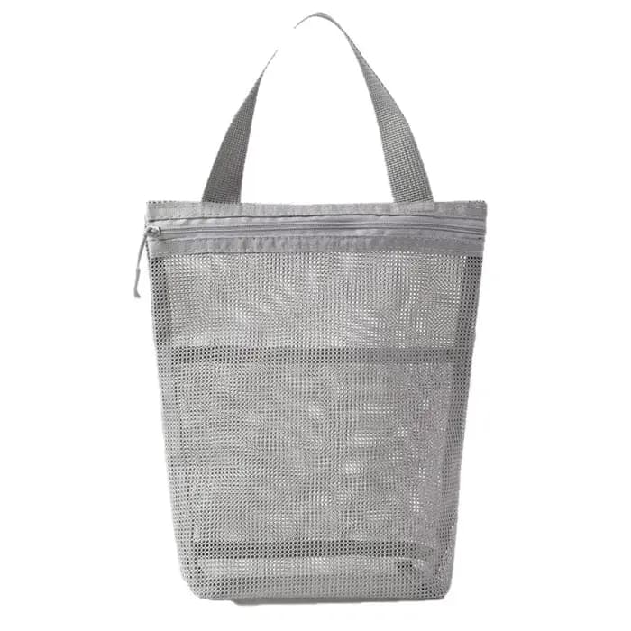 Nouvelle trousse de toilette 22x26cm avec poignée pratique, grande capacité, sac de rangement en maille pour articles de toilette, trousse de maquillage pour voyages d'affaires