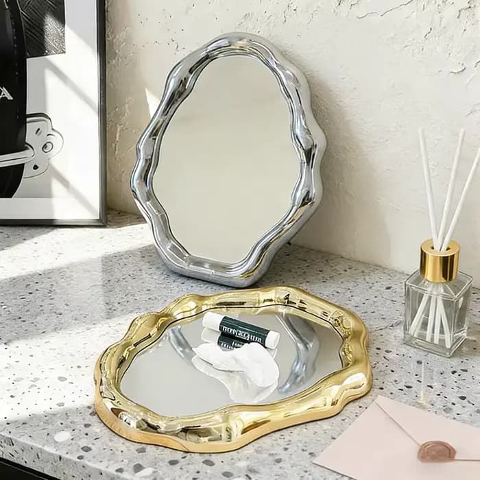 Miroir de maquillage portable créatif et tendance