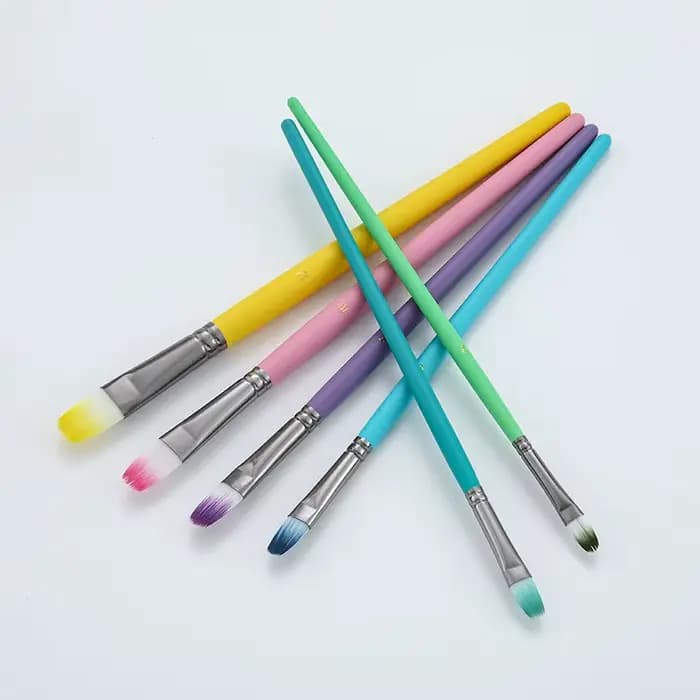 Pinceaux à pointe ronde et pointue en Nylon