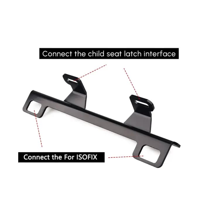 Convient aux accessoires de Modification de voiture Audi A4A6, support d'interface de siège ISOFIX, fixateur de loquet
