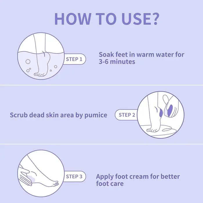 Pierre ponce violette pour pieds