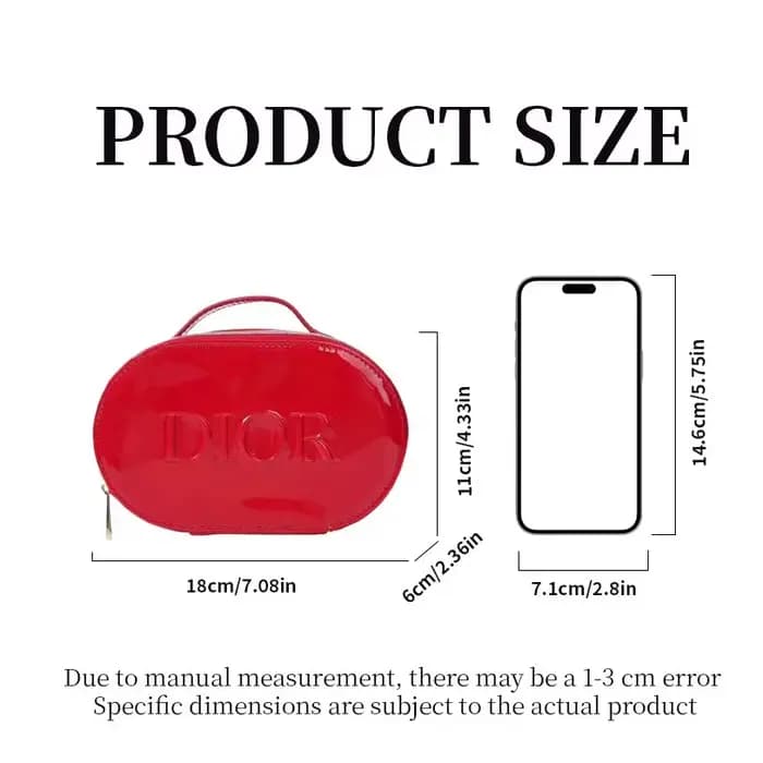Sac cosmétique rouge de Dior