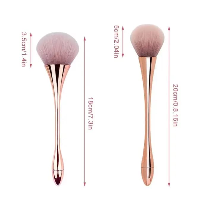 1 pièces pinceau de maquillage en éventail doré Rose