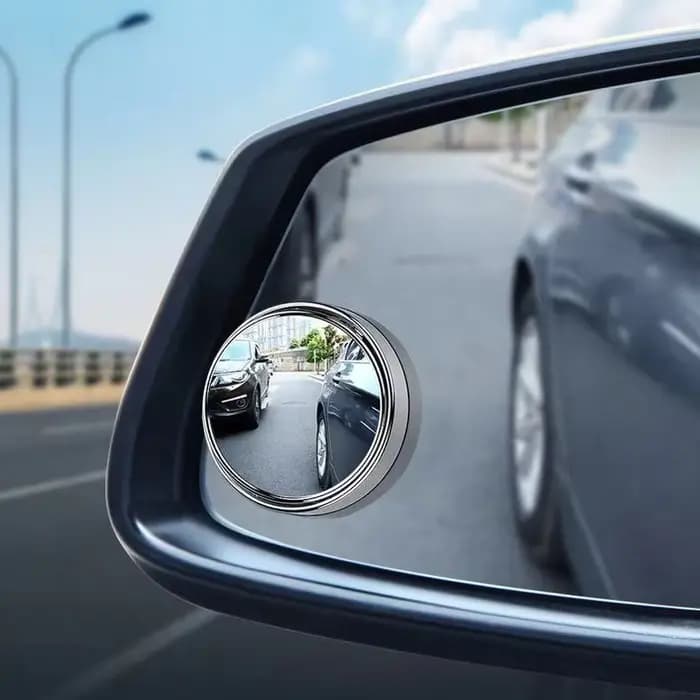 Rétroviseur d'angle mort réglable résistant à 360, rétroviseur auxiliaire de voiture, miroir convexe, cadre rond, rétroviseurs grand angle pour barrage de voiture, 2 pièces