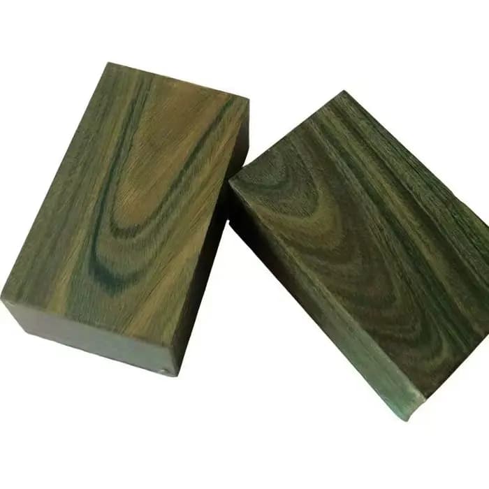 Bois de santal vert naturel fait à la main, matériel de bûche sculpté, planche de bois de santal, Supports de tailles personnalisées
