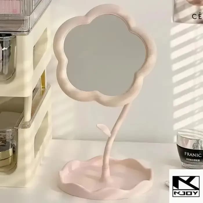 Miroir de bureau créatif en forme de fleur kkjoy