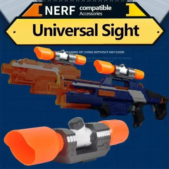 Accessoires universels pour pistolet jouet Nerf n-strike Elite série silencieux queue Stock lampe de poche balles souples pistolet jouet Mosdified