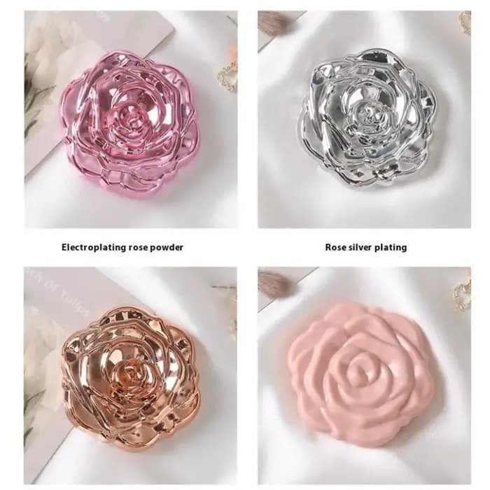 Mini miroir Portable rétro fleur de Rose