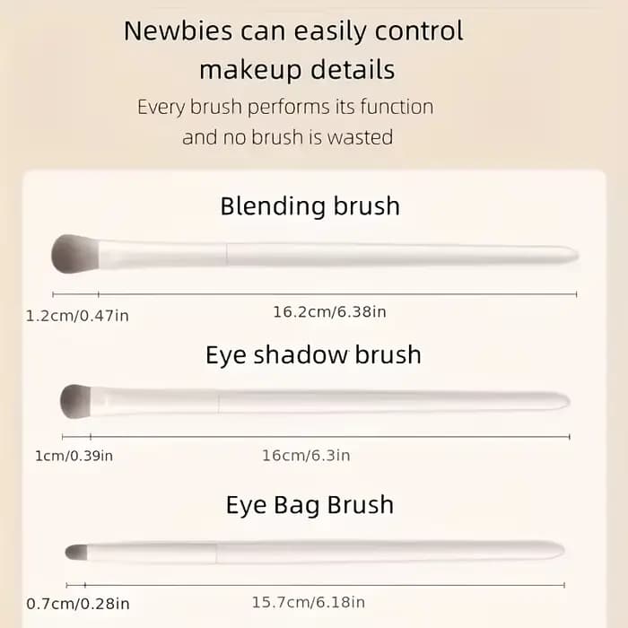 Ensemble de pinceaux de maquillage pour les yeux 5 pièces