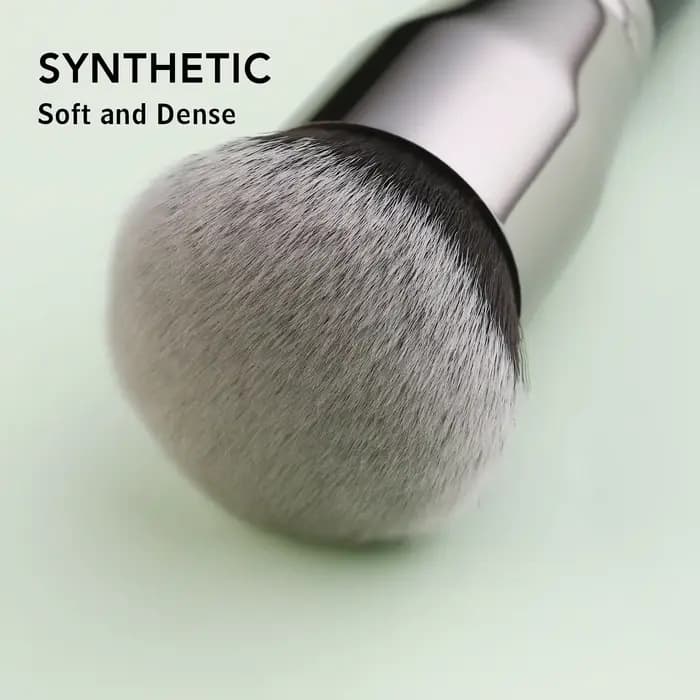 Pinceau de maquillage pour fond de teint noir