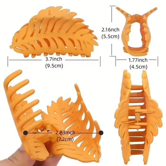Épingle à cheveux de luxe, accessoire pour cheveux en forme de feuille, épingle à cheveux pour femme, épingle à cheveux en forme de griffe, idéale pour les festivals