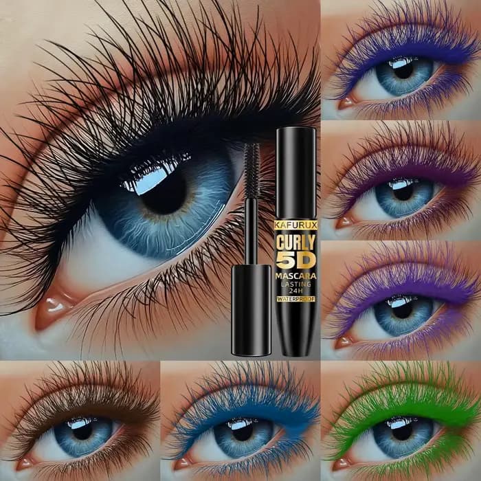 Mascara en soie 5D 9 couleurs avec gros yeux