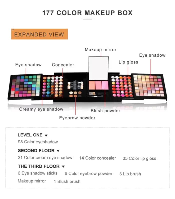Nouveau Kit de maquillage multifonction