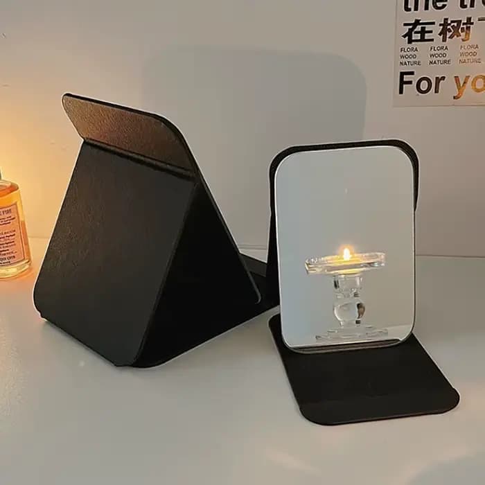 Miroir de maquillage portable de bureau