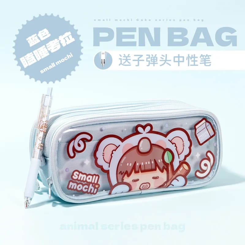 1 pièces Kawaii trousse à crayons mignon animal boîte à crayons trousse à crayons sac à crayons four