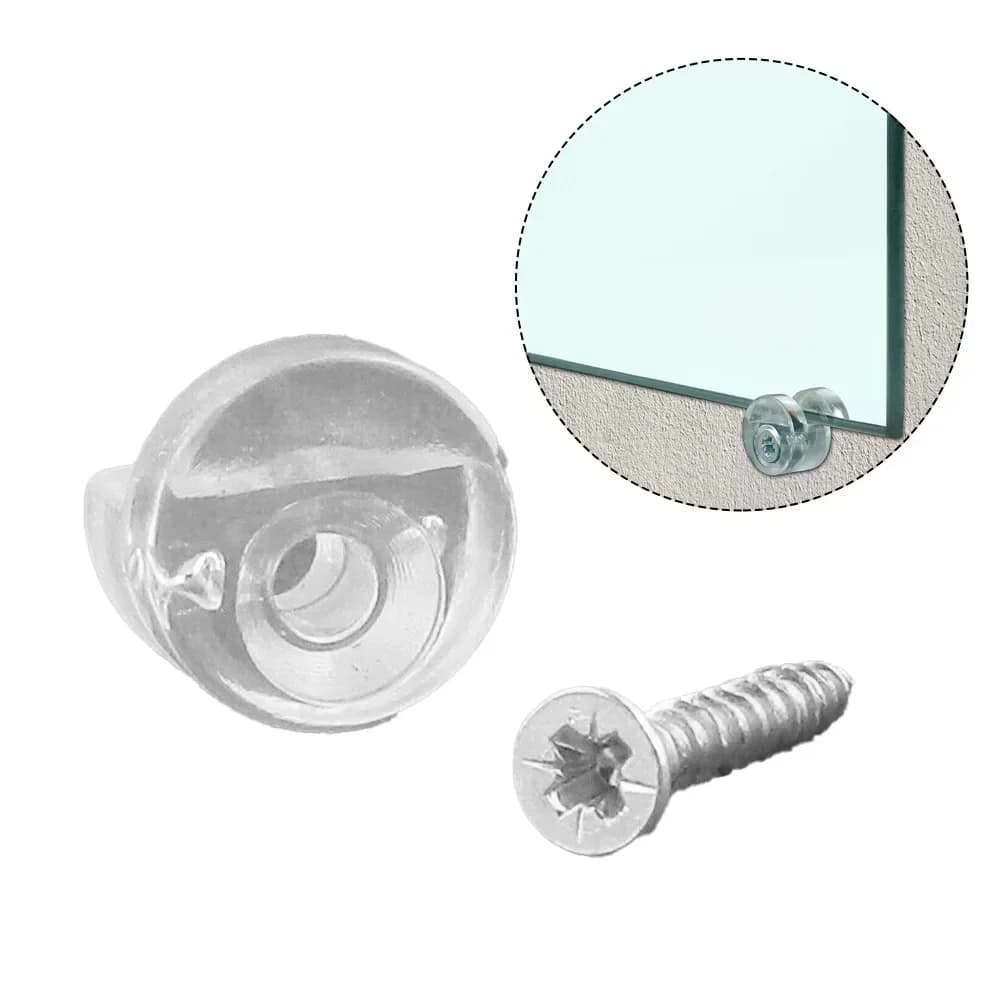 Clips de fixation de miroir légers, Kit de fixation de miroir mural, clips sans cadre, support de fi