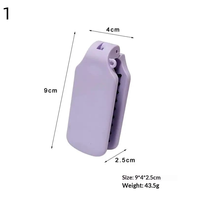 Peigne à cheveux portable pliable avec miroir intégré, en poils de crin, pour massage, outils de coi