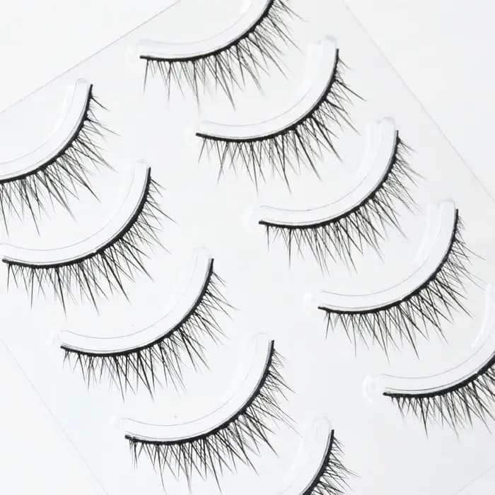 Bandes de faux cils bande complète tige dure bébé queue de poisson droite faux cils cils naturels po
