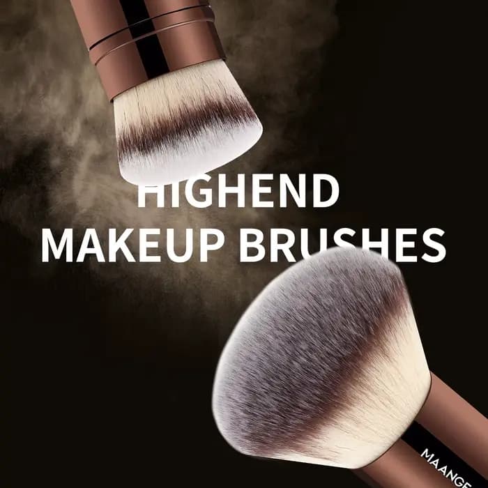 MAANGE 20 pièces/ensemble pinceaux de maquillage professionnels Double extrémité fond de teint corre