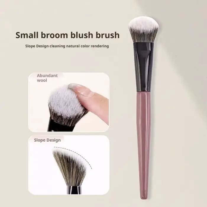 Pente fard à joues brosse poudre Blush crème liquide Blush pinceaux de maquillage plat petit précis