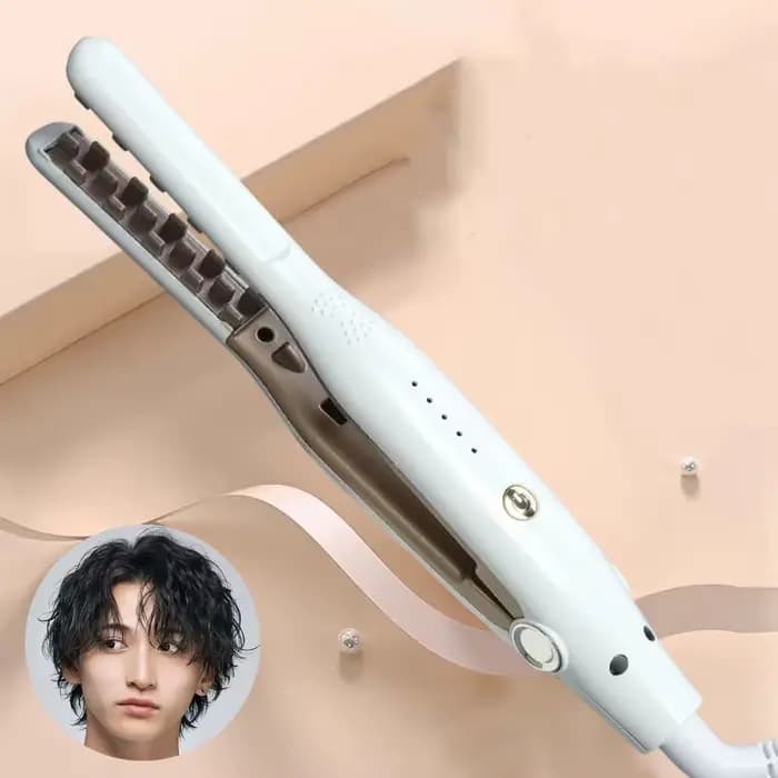 Volumisateur de fer à sertir professionnel en céramique, grille 3D, bigoudi ondulé moelleux, fer pla