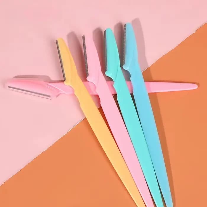 Rasoir à sourcils et rasoir Facial pour femmes, outils de Dermaplaning exfoliants polyvalents avec c