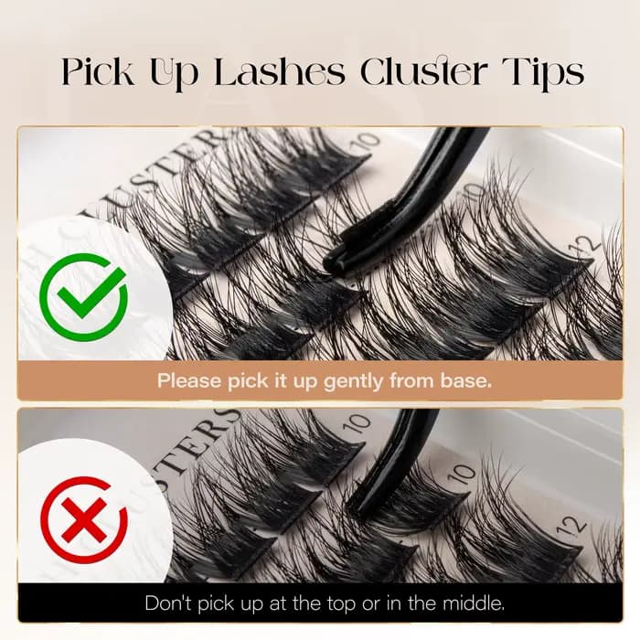 BEFER-Extensions de Faux-Cils Naturels Individuels, Volume Moelleux, Boucles D, DIY
