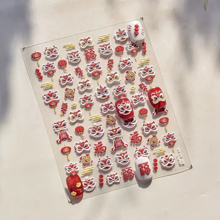 Autocollants 5D pour ongles, 1 pièce, stickers décoratifs pour Nail Art, DIY, DIY, DIY, thème du Nou