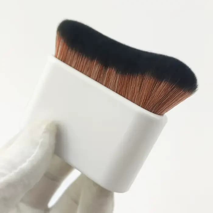 Pinceau auto-bronzant doux pour le corps, pinceau de maquillage portable pour le visage et le corps,