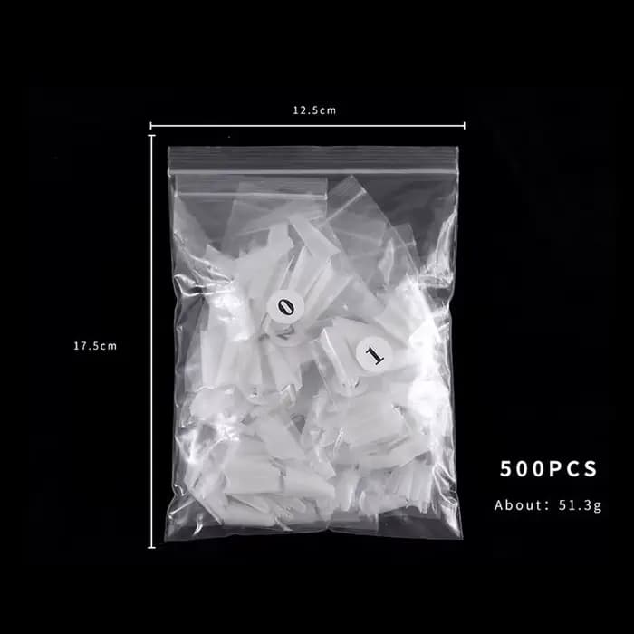 500 faux ongles Art conseils français naturel cercueil Transparent faux ongles conseils pour acryliq
