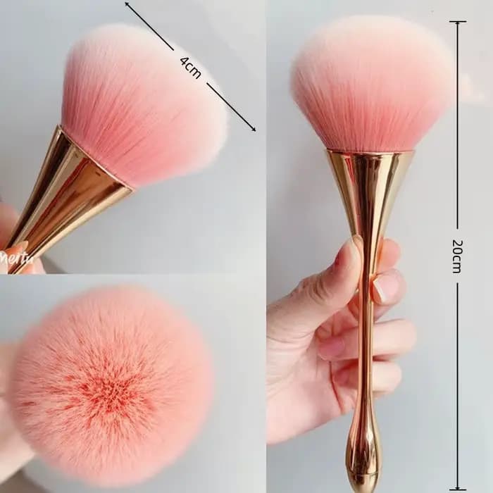 1 pinceau de maquillage pour la taille, pinceau cosmétique, pinceau à poudre libre, pinceau illumina