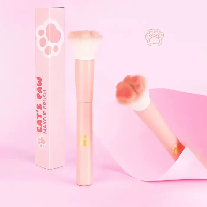 Nouveau pinceau à Blush patte de chat avec boîte de rangement, outil de maquillage professionnel ada