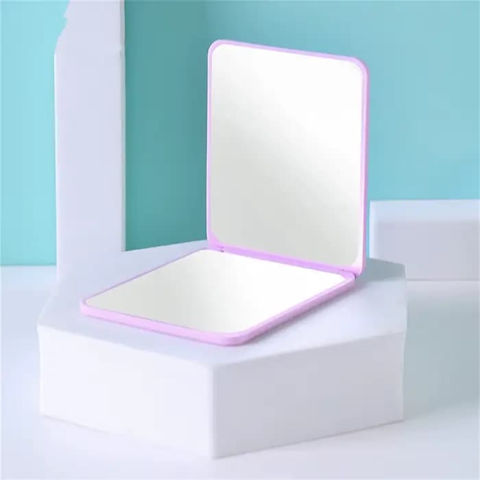 Miroir de maquillage portable pliable, double face, dortoir étudiant, bureau, petit cadeau, vente en