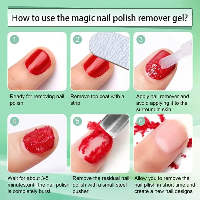 Dissolvant de vernis à ongles professionnel non irritant, dissolvant de gel, dissolvant de vernis à
