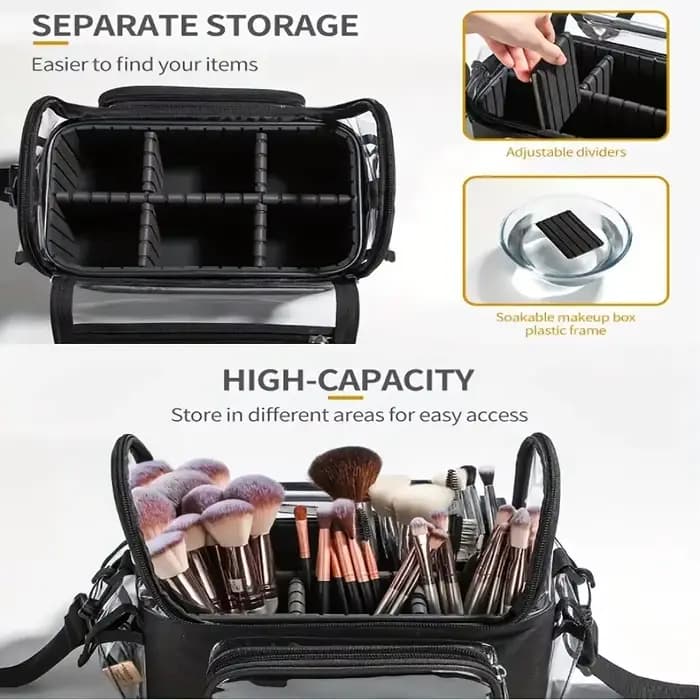 Porte-brosse de maquillage, sac à dos, étui de voyage pour maquilleur, sac de rangement cosmétique t