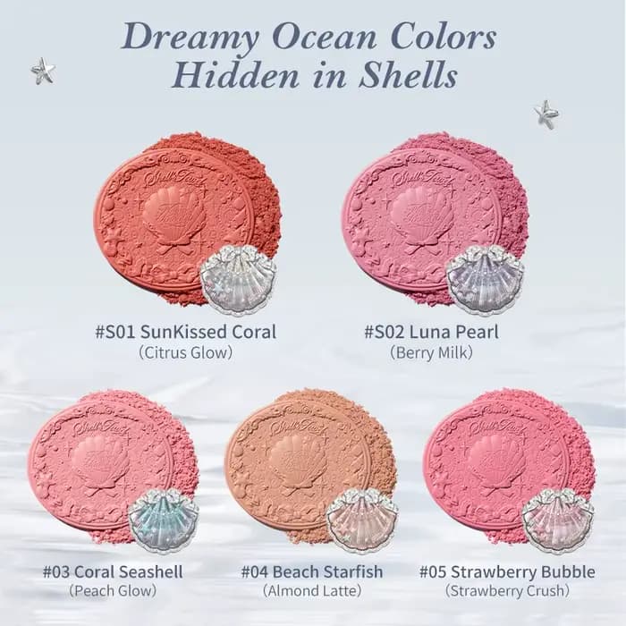 Flower Knows Shell's Jewel Collection Blush en satin de soie