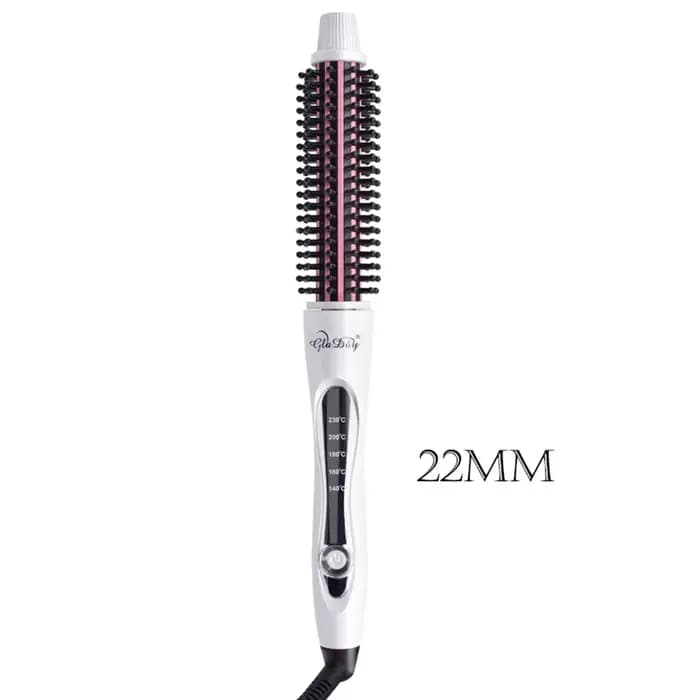 Bigoudi brosse à lisser les cheveux peigne chauffant chaud cheveux raides Styler ondulation fer à fr