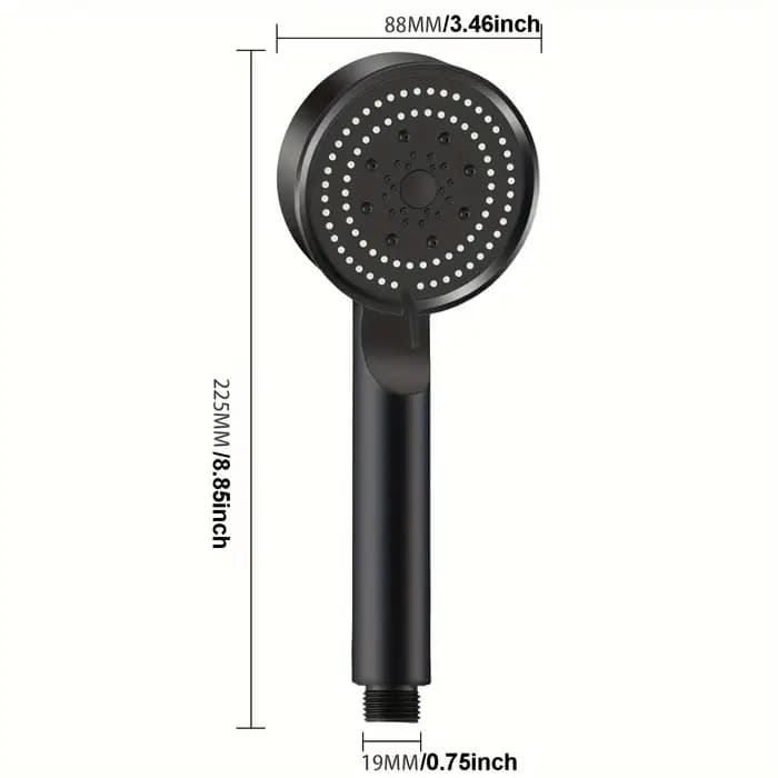 Pommeau de douche haute pression, économie d'eau, cinq modes de pulvérisation, haute qualité, instal