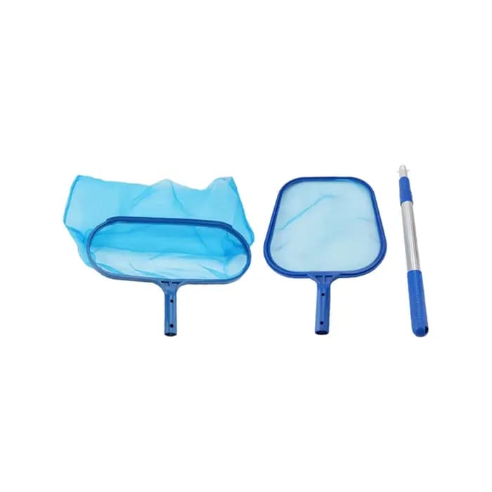2 pièces de filets de nettoyage pour piscine avec cadre en ABS renforcé et poteau en aluminium, acce