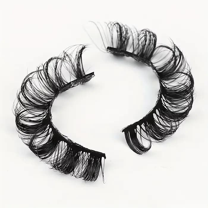 10 paires de cils à bande russe DD Curl faux cils moelleux vaporeux Faux cils en vison Pack