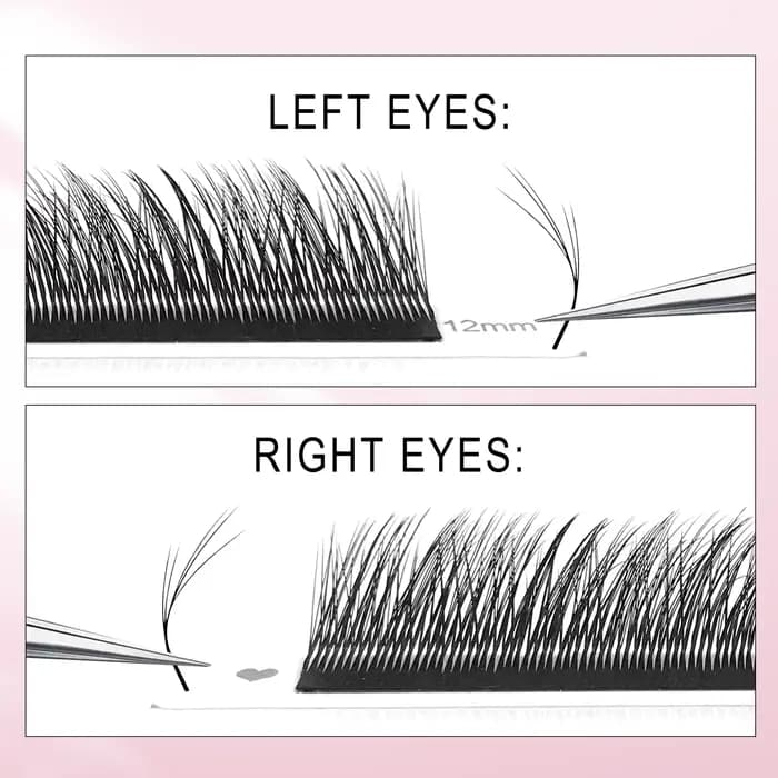 CoMango 5D fox YY shape eye lashes extension C/D curl professional black fox eye style lash high qua