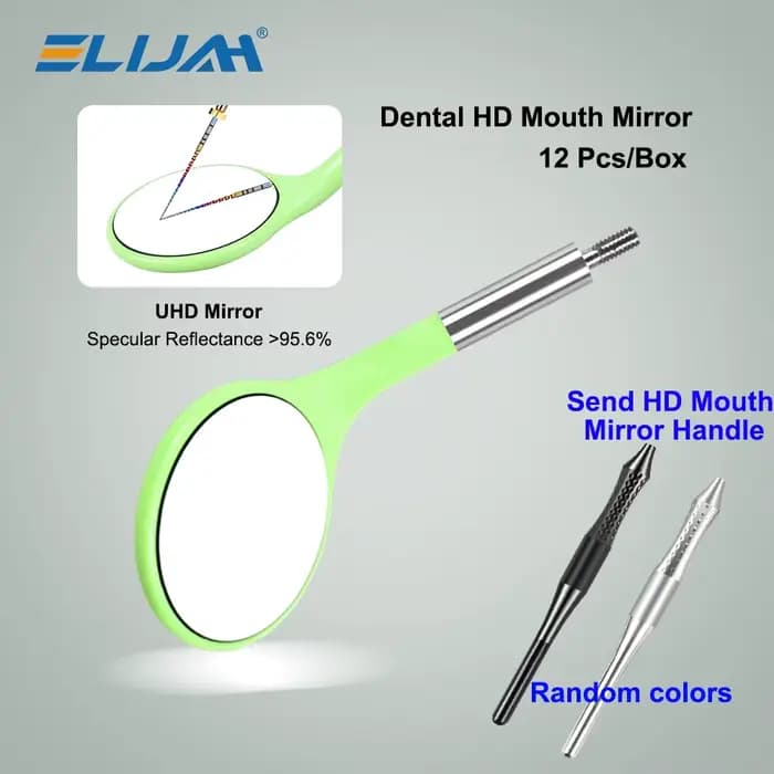 ELIJAH miroir dentaire UHD bouche HD 4 couleurs au choix du miroir étanche avec poignée détachable e