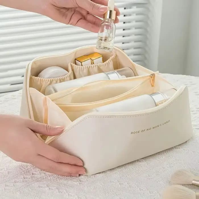 Trousse de maquillage de luxe pour femme, trousse de toilette, trousse de maquillage, boîte de range