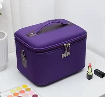 Trousse de maquillage pour femmes, trousse de toilette cosmétique, valise de rangement pour maquilla
