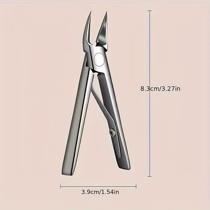 Coupe-ongles professionnel épais avec corps en acier inoxydable, pour le soin des ongles et l'élimin