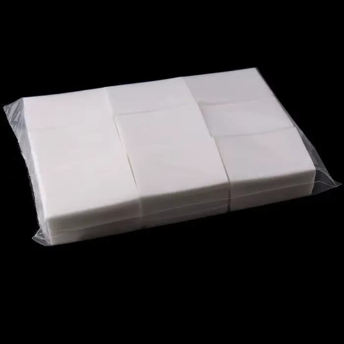 Lingettes à ongles non pelucheuses, lingettes à colle pour extensions de cils, tampons dissolvant de