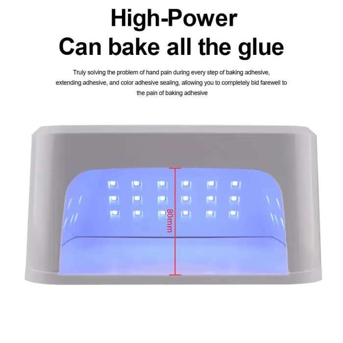 Sèche-ongles haute puissance avec écran LCD intelligent, lampe UV 45LED, séchage du gel, base parfai