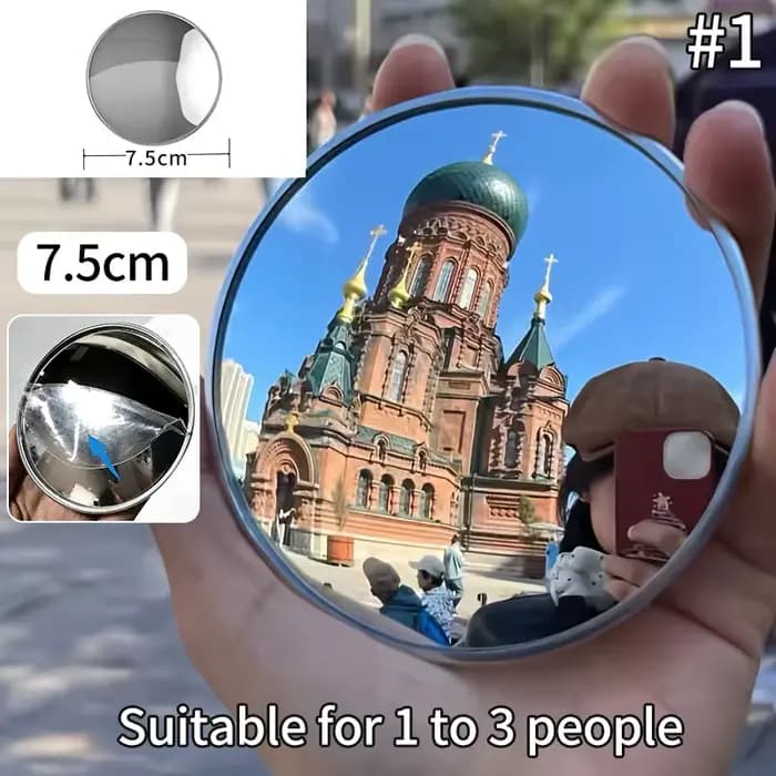 Miroir convexe rond, accessoires photo pour selfie, miroir haute définition, miroir de maquillage po