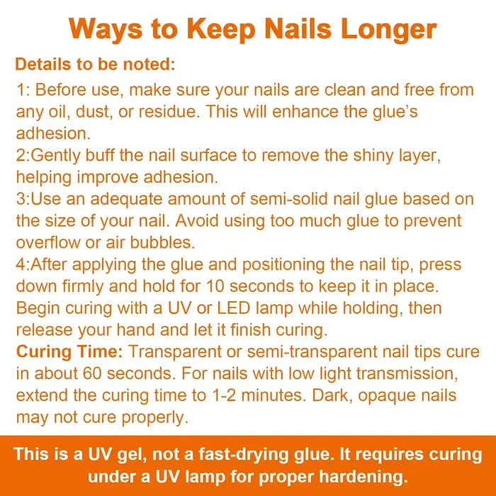 Gel de colle à ongles solide pour ongles à pression, faux ongles, ongles en acrylique, Gel solide à
