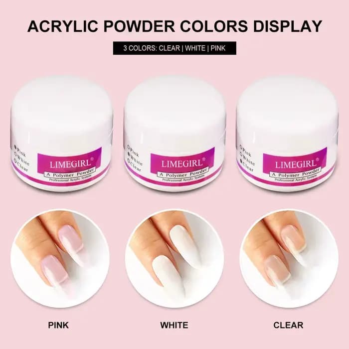 Poudre acrylique pour ongles et monomère liquide, décoration artistique pour ensemble de manucure, K